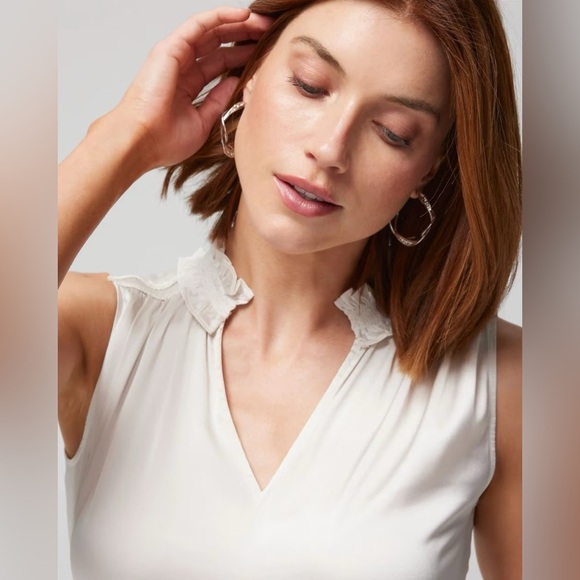 NWT WHBM Satin Ruched Neck Shell - Picture 2 of 4